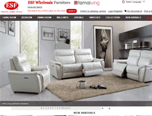 Tablet Screenshot of esfwholesalefurniture.com